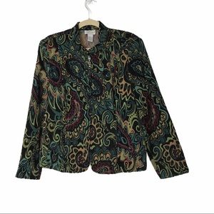 Molly & Max Lined Multi Color Zip Up Short Waist Jacket szXL